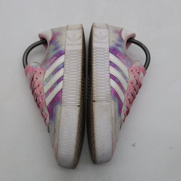 Adidas Sambarose Samba Pink Purple Tie Dye Women's US Size 8.5 Sneakers Shoes - Picture 8 of 9
